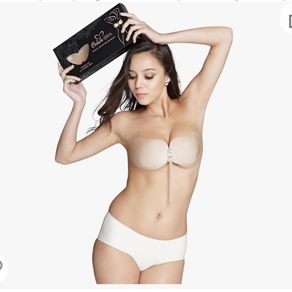 NEW Oolala Miracle Bra Plus Size Sculpting Backless Strapless Sticky Push-up Bra - Picture 2 of 14